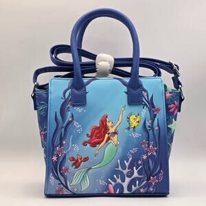 Loungefly Disney The Little Mermaid Trio Sea Mini Satchel Bag New